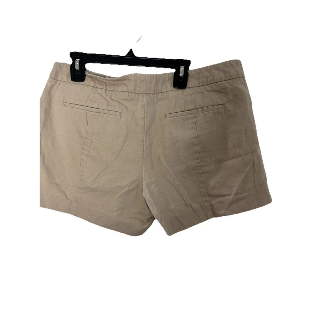 Gap Women's Size 6 Khaki Shorts Cotton Front‎ Top Slit Pockets Preppy